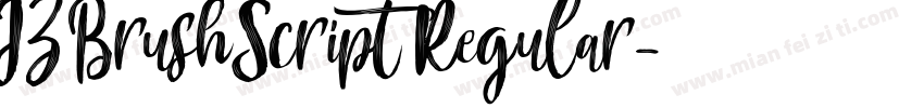 JZBrushScript Regular字体转换